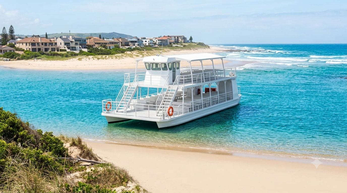 Boat cruise off the Port Alfred coastline